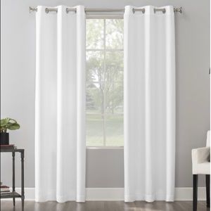 The Big One – 2 panel curtains; white